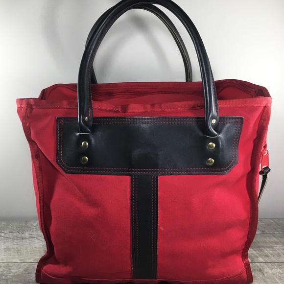 Wilderness Pride Bag Red Tote Purse Cotton Shopping Shopper Handbag Shoulder - Picture 5 of 11